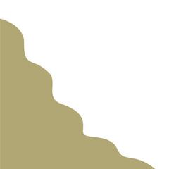 Abstract shape corner border