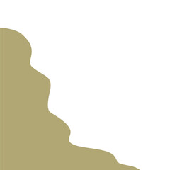 Abstract shape corner border