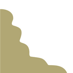 Abstract shape corner border