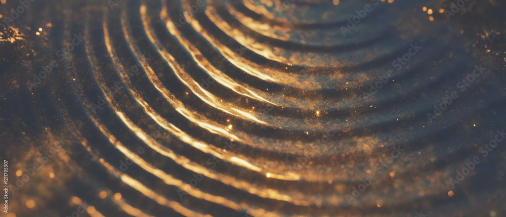 Aufkleber Exploration of shimmering force fields and their dynamic textures in a surreal environment