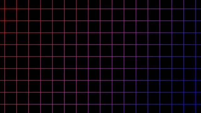neon purple blue and black grid motion background moving grid animation