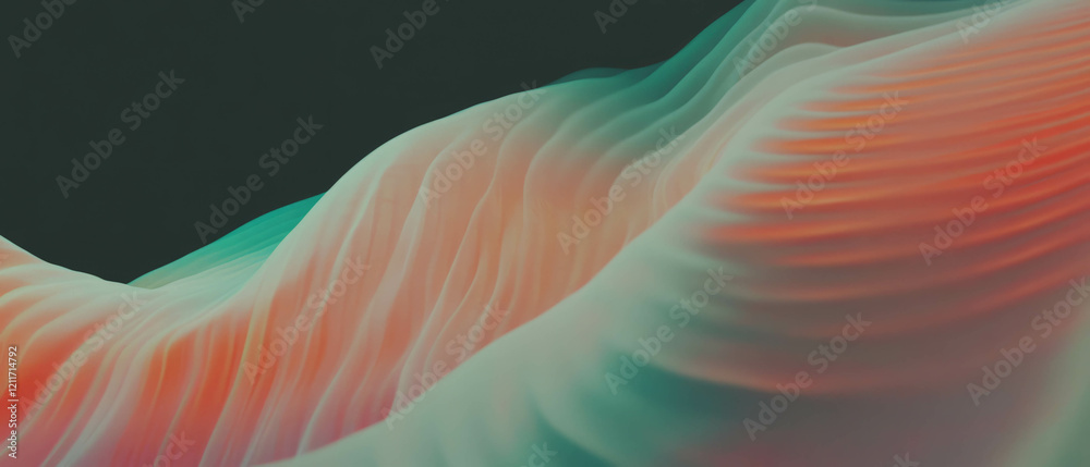Aufkleber Captivating gradient patterns with fading colors creating a sense of depth and movement
