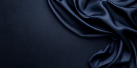Obraz premium A blue fabric with a pattern of waves
