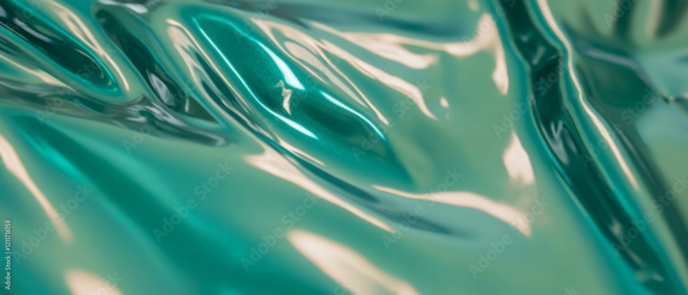Poster varied shades of smooth green paint create a textured visual delight