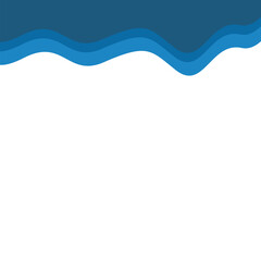 Abstract blue Top Page Border