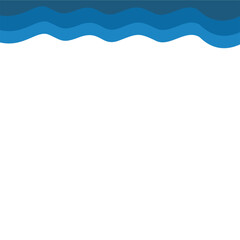 Abstract blue Top Page Border