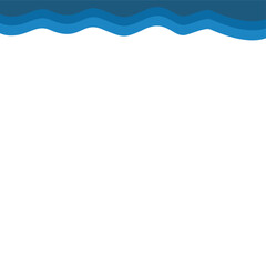 Abstract blue Top Page Border