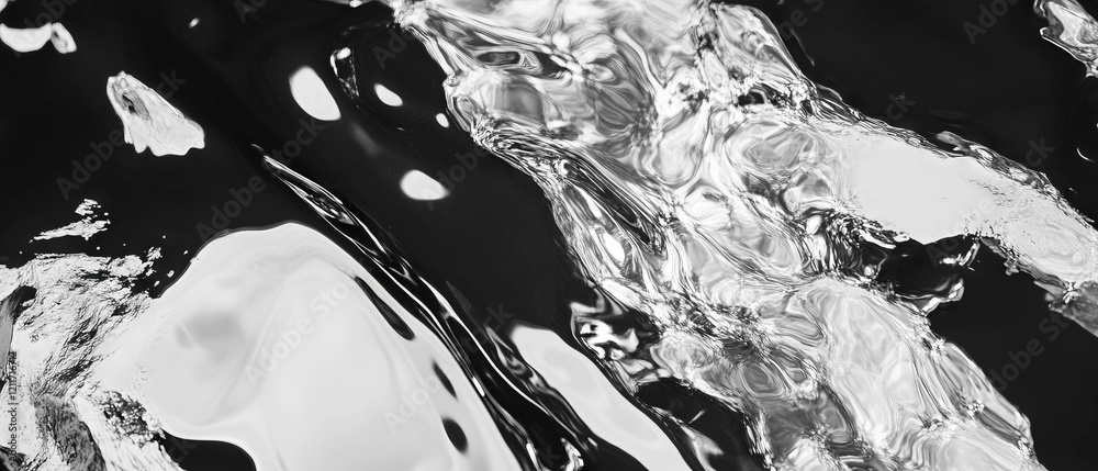 Poster unique texture of hammered aluminum showcasing irregular patterns and reflections
