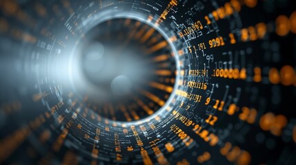 Black Hole Computer with Golden Event Horizon and Data Singularity