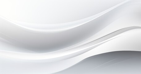 Obraz premium Abstract design featuring smooth, flowing lines in shades of white and gray.