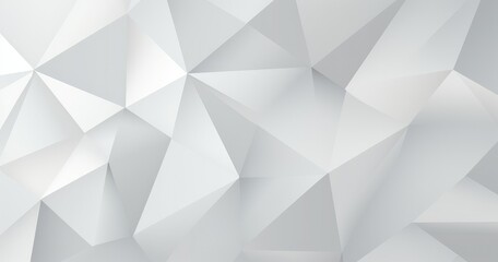 Fototapeta premium Abstract geometric pattern in shades of white, creating a modern, textured background.