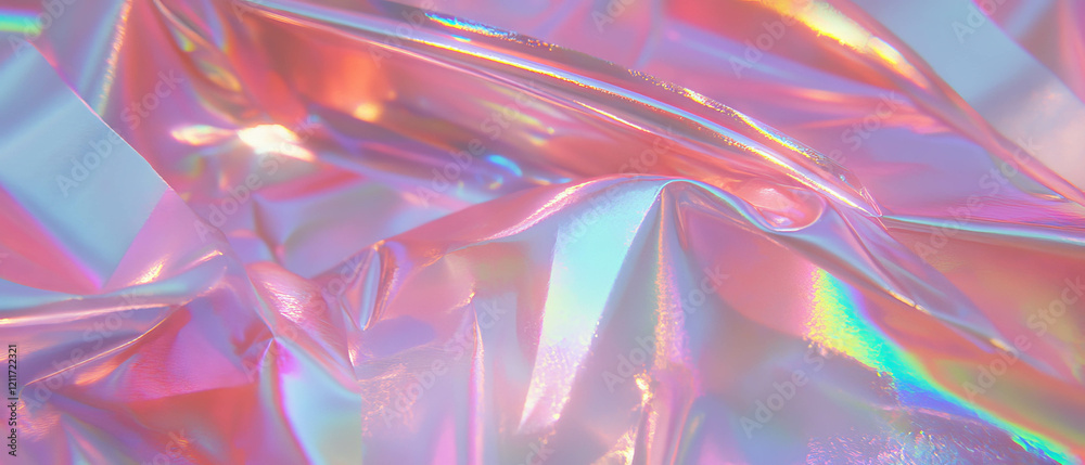 Aufkleber iridescent ribbons create a mesmerizing display of shifting colors and shimmering effects