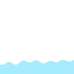 Abstract Blue Wave Border