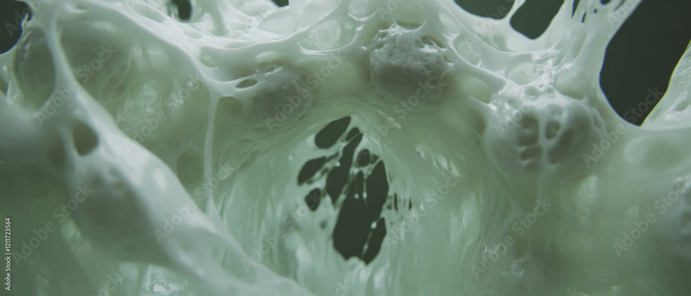 Poster Exploring the dynamic textures and movement in kinetic art with intricate details and forms
