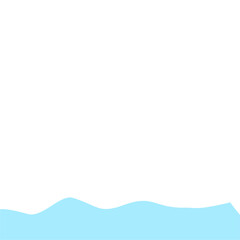 Abstract Blue Wave Border