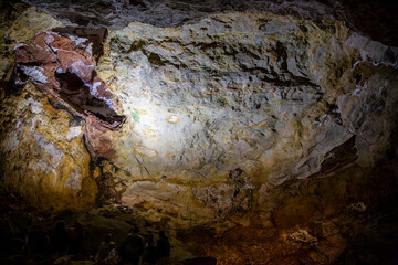 Colorful Rock Formations in Jewel Cave, Jewel Cave National Monument, South Dakota