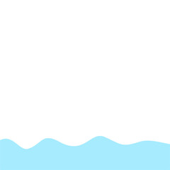Abstract Blue Wave Border