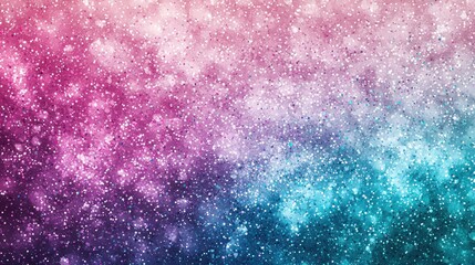 Fototapeta premium Celestial Galaxy: A Dreamlike Cosmic Landscape of Pink and Teal Nebulae