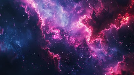 A vibrant cosmic scene filled with colorful nebulae and stars, showcasing the beauty of space.