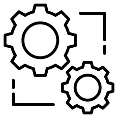 mechanism single icon