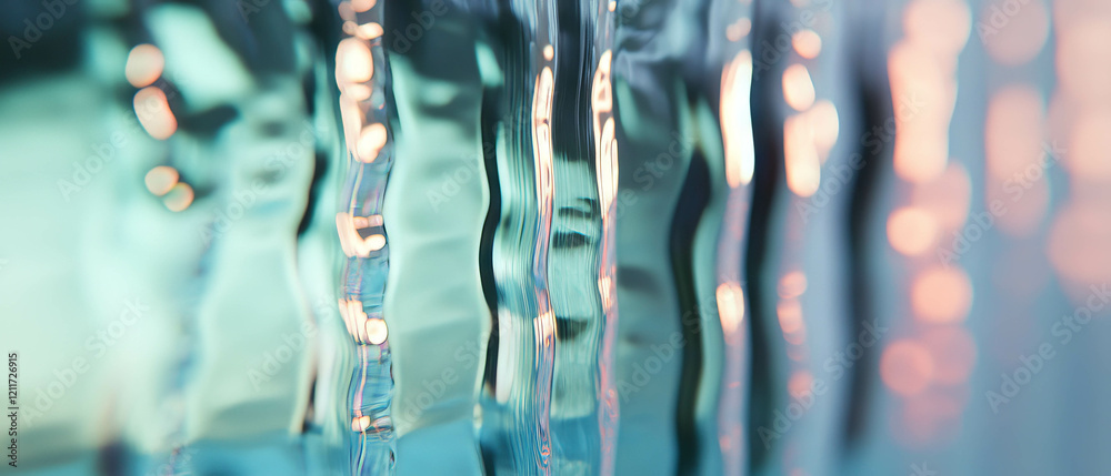 Aufkleber soft appearance of matte glass with non-reflective surface reflecting light patterns
