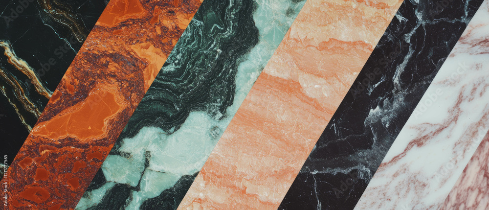 Poster Exploring the Unique Textures and Banded Patterns of Metamorphic Rock Varieties