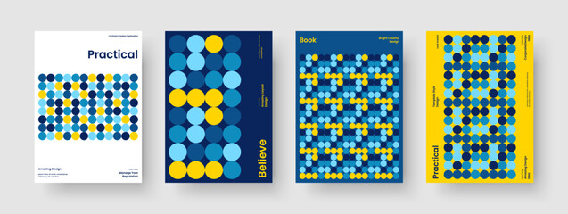 Fototapeta premium Geometric Book Cover Template. Abstract Flyer Layout. Modern Poster Design. Brochure. Business Presentation. Report. Background. Banner. Pamphlet. Magazine. Brand Identity. Notebook. Catalog