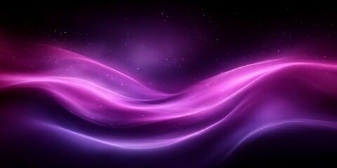 Obraz premium Purple wave digital art, dark background, website design