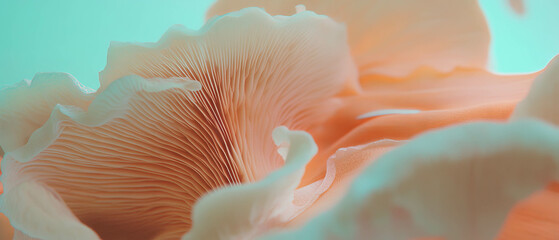 Exploring the delicate gills and earthy tones of mushrooms in close-up view