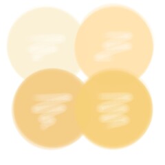 Yellow pastel bubbles background
