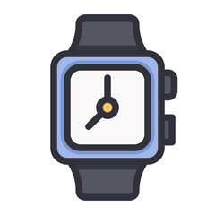 smartwatch clock Filled icon