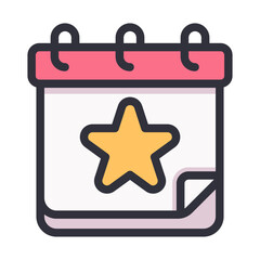 favorite calendar Filled icon