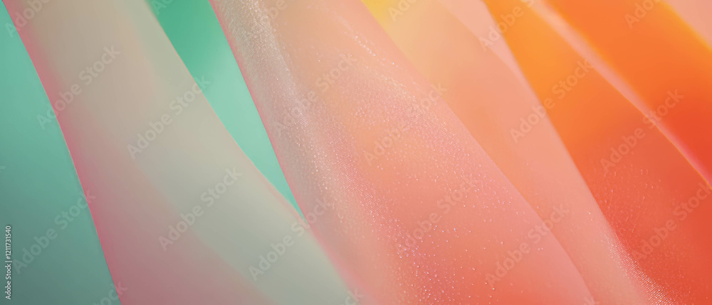 Poster ombre ribbons showcasing smooth color transitions and delicate blending effects