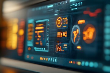 Futuristic Cybersecurity Control Room Monitoring AI Driven Threat Detection and Neutralization