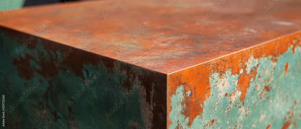 Poster exploring the allure of oxidized aluminum with a weathered matte finish