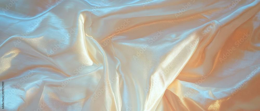 Poster discovering the unique texture of peace silk with its smooth and ethical qualities