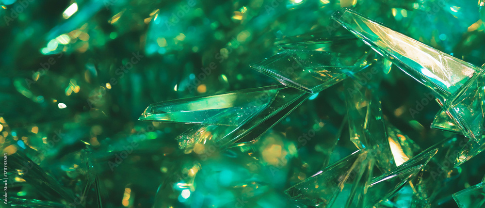 Poster unique textures of pine needles with sharp details and vibrant green color