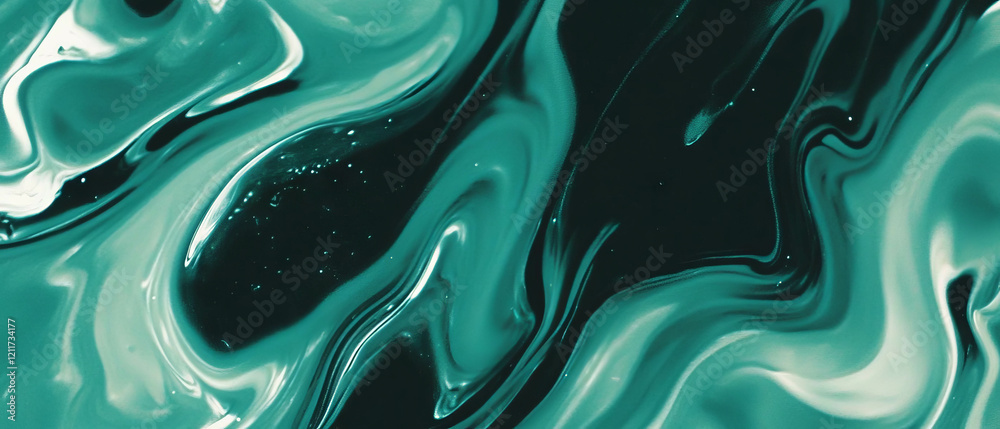 Aufkleber Swirling patterns of polished marble create a mesmerizing smooth texture