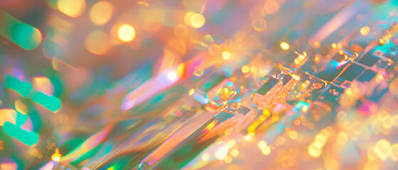 Exploration of quantum computing chip textures and intricate circuit designs