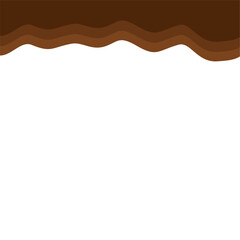 Abstract Brown Top Page Border