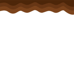 Abstract Brown Top Page Border