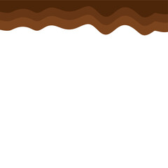 Abstract Brown Top Page Border