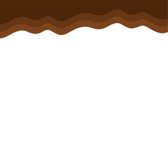 Abstract Brown Top Page Border