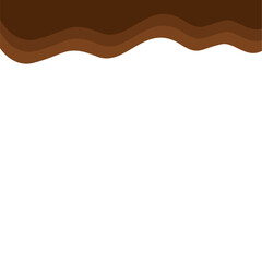 Abstract Brown Top Page Border