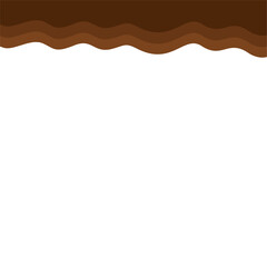 Abstract Brown Top Page Border