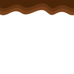 Abstract Brown Top Page Border