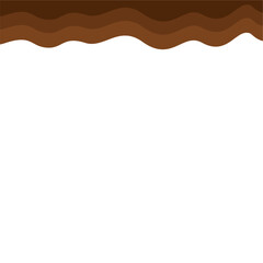 Abstract Brown Top Page Border