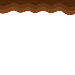 Abstract Brown Top Page Border