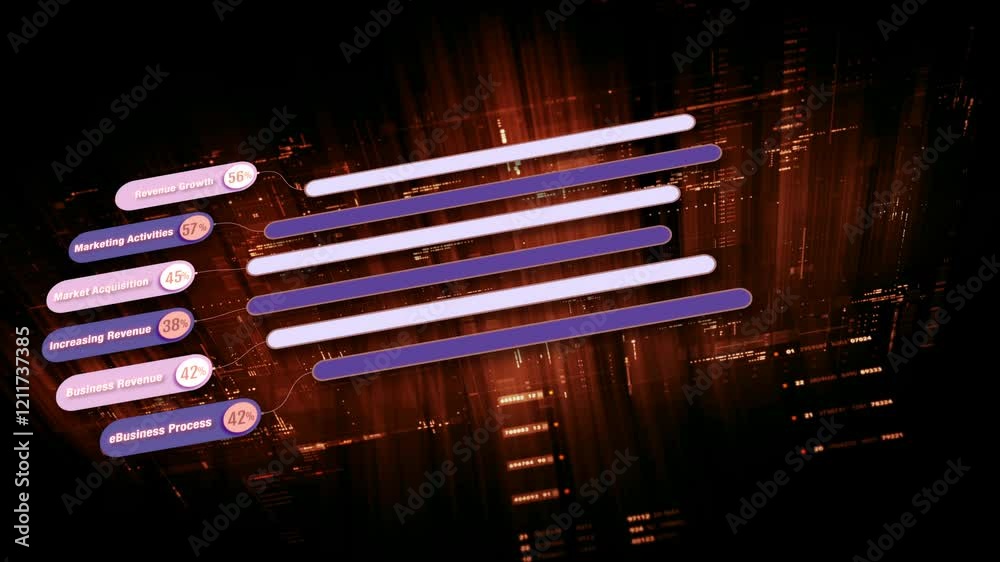 Leinwandbilder Futuristic data matrix simulation featuring metaverse-inspired elements, an information network, and hi-tech digital data telemetry with encrypted numbers. A dynamic background for computer display