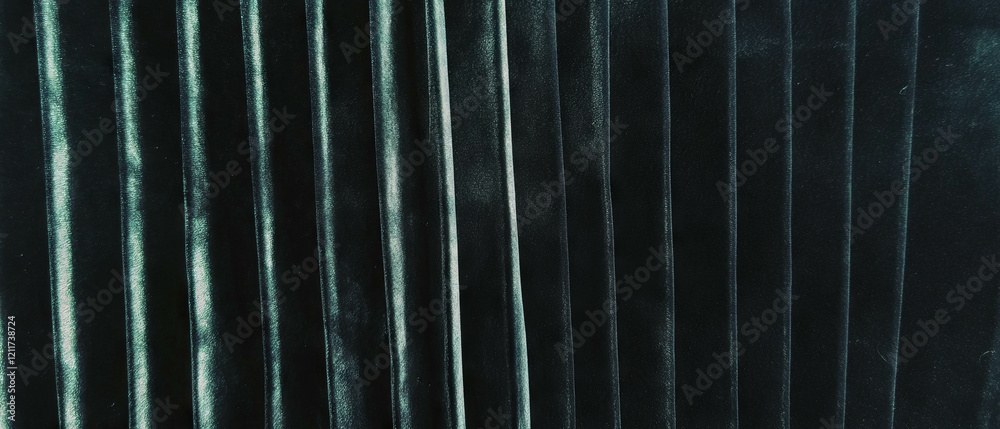 Poster Ribbed velour fabric showcasing soft texture and elegant vertical lines in rich color